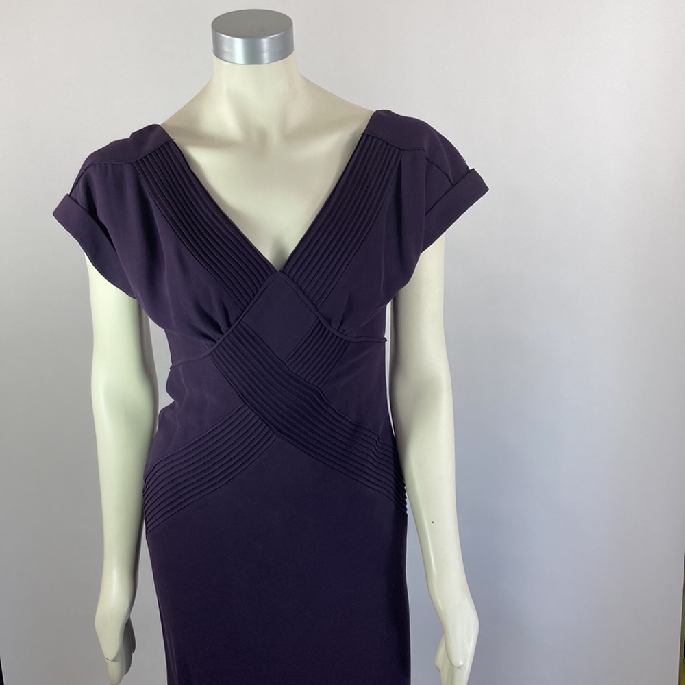 Diane von Furstenberg Silk Dress "Yvonne Shaw" Bias, Plum, appx size 6, …